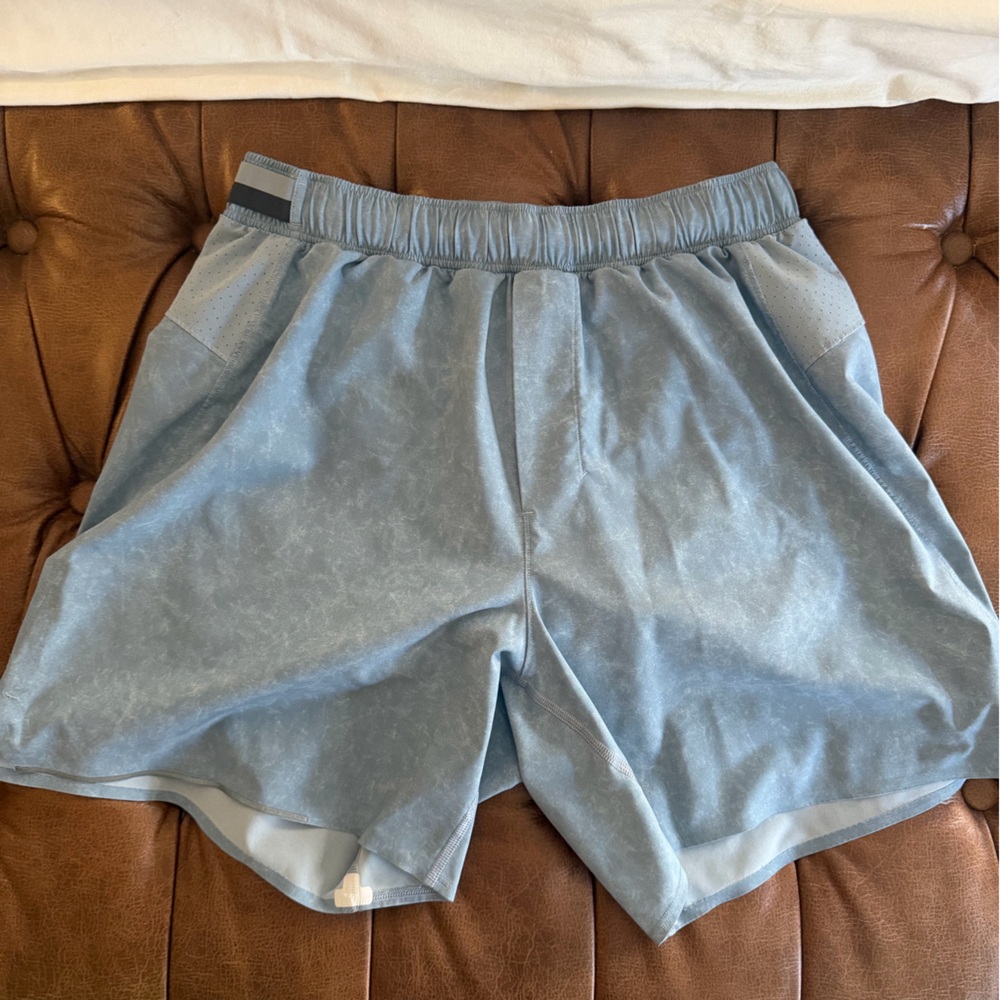 Lululemon Athletica Light Blue Men's Athletic Shorts